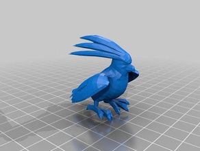 pássaro jesus pidgeot 3d impressão pokemon contração joga 3d print model - Mito3D