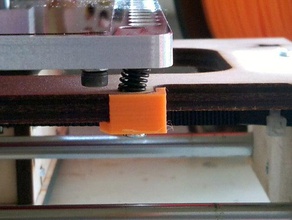 printrbot jr v2 bed leveling nut holder 3d printer accessories printerbot 3d print model - Mito3D