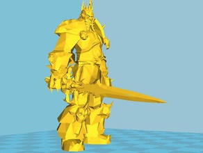 world warcraft Wrath of the lich king Modelle arthas 3d print model - Mito3D