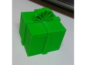 presente caixa recipientes arco férias 3d print model - Mito3D