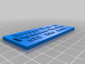 özelleştirilmiş customizerclassicof Bagaj etiketimi organizasyon 3d print model - Mito3D