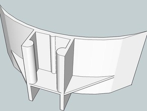 radius corner brace other 3d print model - Mito3D