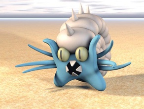 lord helix contraction joue pokemon les créatures omanyte 3d print model - Mito3D