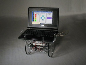 laptop secretária arduino controlada servo robô sérvia outros acrílico divertido open source oomlout móvel 3d print model - Mito3D