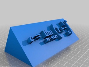 constant-e math pen table 3d print model - Mito3D