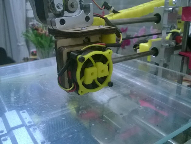 printrbot fan cover 3d printer parts 40mm 60mm pb 3D print model - Mito3D