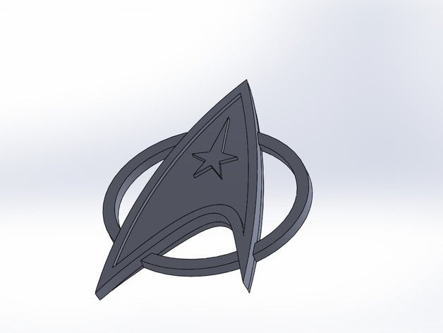 star trek komutanları rozet paralar rozetler 3D print model - Mito3D