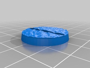 texture 25mm base rotonda giocattolo gioco accessori personalizzato 3d print model - Mito3D