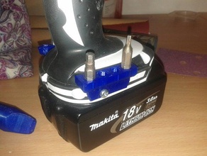 drill screw bit holder makita power tools holders boxes 3d print model - Mito3D