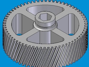 helical gear parts 3d print model - Mito3D