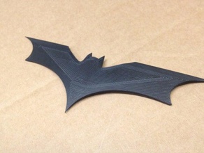 The dark knight rises batarang sahne awesomesauce batman siyah 3d print model - Mito3D