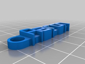 aaron keychain organization customized 3d print model - Mito3D