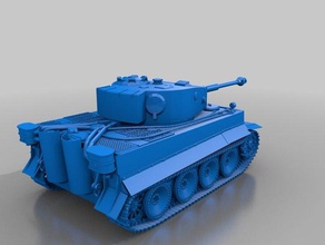 tigre 1 veículos 3d print model - Mito3D