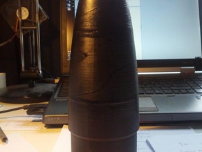 elipsoidal foguete nariz cone engenharia 3d print model - Mito3D