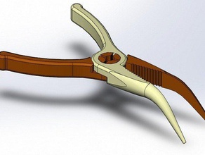 high quality curved pliers 45&acirc&deg pinzas curvas de45&acirc&deg hand tools 3d print model - Mito3D