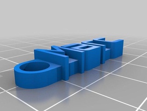 mesaj Anahtarlık marc organizasyon özelleştirilmiş 3d print model - Mito3D