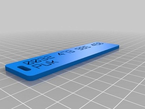el código puk organización personalizado 3d print model - Mito3D