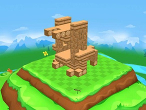 blok buster siege tower toys games blokify bloks kids 3d print model - Mito3D