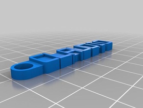 claudio llavero organización personalizado 3d print model - Mito3D