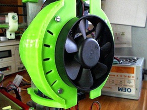 prusa i3 fan ventilador para elektro&oacutenica 3d yazıcı parçaları 3d print model - Mito3D