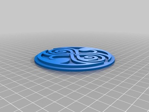 seal rassilon signs logos art coaster doctor household time lord useful 3d print model - Mito3D