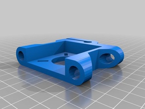 yet another prusa integrated z-motor-barclamp 3d printer parts axis mount scad upgrade 3d print model - Mito3D