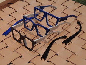 pop des lunettes bicolor la culture 3d print model - Mito3D