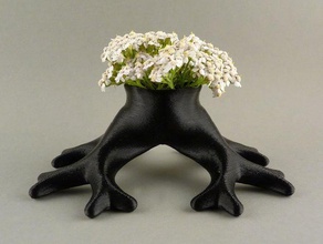 binary roots decor 3d printing ceramics tree up vase 3d print model - Mito3D