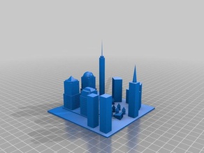 micro city assignment nyc gps 3d printing 3d print model - Mito3D