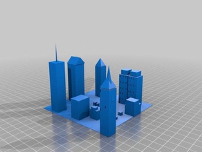 atlanta micro city 3d drucken 3d print model - Mito3D