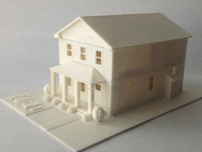 two-story spec house buildings structures 3d architect architectural architecture art autocad bath bathroom bedroom design kitchen living room miniature model project replicator residential sketchup 3d print model - Mito3D