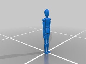 6 ft figure joints people 3d print model - Mito3D