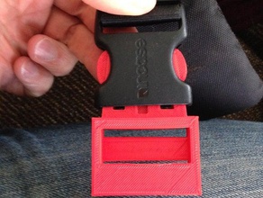 reemplazar la bolsa de mensajero en caso que el clip correa masculina 3d impresión 3d print model - Mito3D