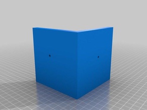100mm corner bracket 3mm holes counter sunk containers 3d print model - Mito3D