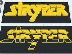 stryper logoframe logo signs logos 3d print model - Mito3D