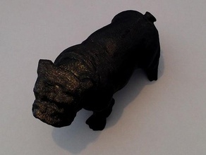 bull dog pour le caf&atilde&copy veneux-les sablons animals 3d print model - Mito3D