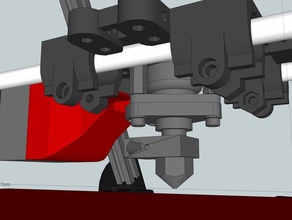 40mm budaschnozzle fan shroud 3d printer parts lulzbot mendelmax 3d print model - Mito3D