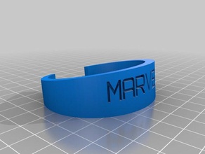 marvel braclet bracelets customized 3d print model - Mito3D
