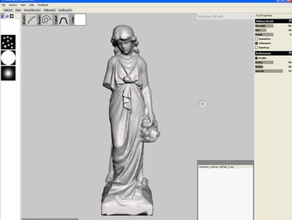 Skulptur Frau Skulpturen 3d erfasst Friedhof scan statue 3d print model - Mito3D