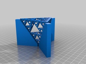 4 seviye sierpinski tetrix matematik sanat özelleştirilmiş 3d print model - Mito3D