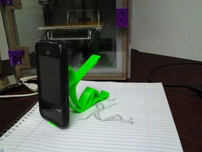 stargazer cell phone holder mobile figure point sculpture 3d print model - Mito3D