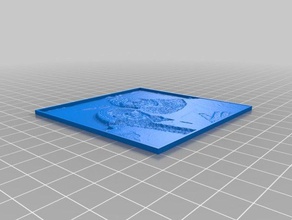 my customized lithophane saly me 2d art 3d print model - Mito3D