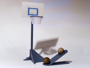 desktop basketball games 3d supportless toys 3d print model - Mito3D