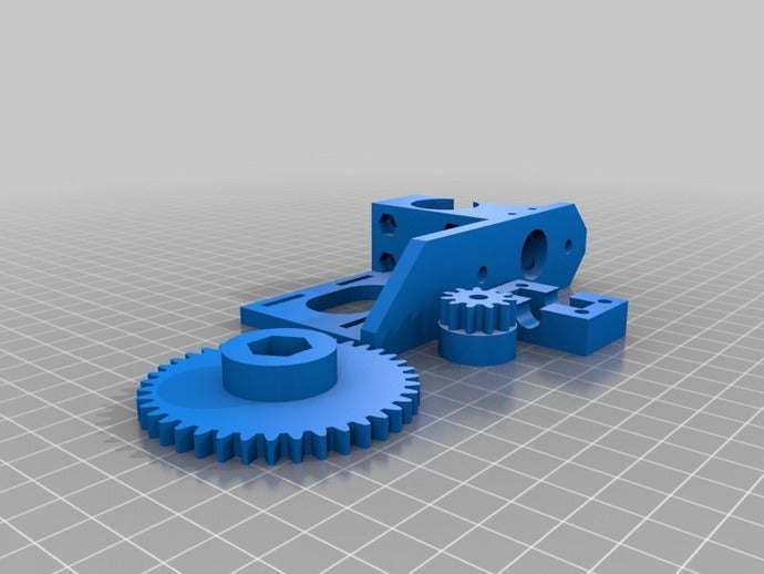 wade nema17 -sheet other 11t 37t 39t 3d extruder gear geared mendel production plates reprap stepper 3D print model - Mito3D