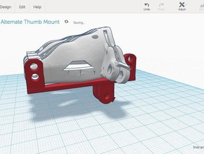 alternate thumb mount cyborg beast hand tools 3d print model - Mito3D