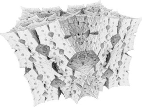 frattale punta di blocco per la matematica sharp sierpinski volumetrica voxel 3d print model - Mito3D