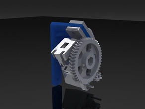 bowden wade 20mm extrusion mount taz 3d printer parts extruder 3d print model - Mito3D