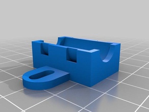 kinder gentler lm8uu bearing holder zip tie support 3d printer parts 3d print model - Mito3D