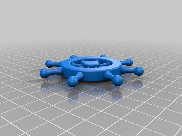 ships wheel dimmer knob household 3D print model - Mito3D