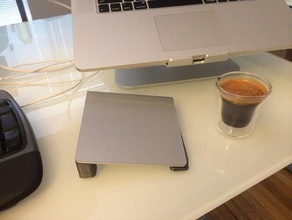 parametrische ergonomische Unterstützung apple magic trackpad computer die Zugänglichkeit customizer 3d print model - Mito3D